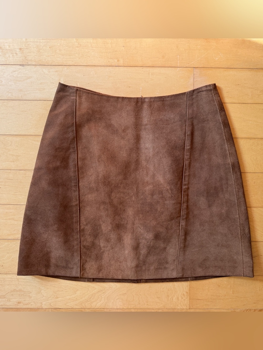 Reformation Brown Suede Mini Skirt - 2